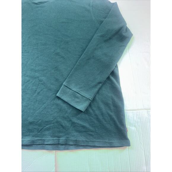 Levis Men Green Long Sleeve Crew Neck Thermal Shirt Size XXL - Picture 4 of 12